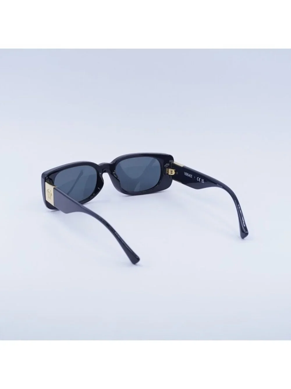 Versace Kids VK4003U GB1/87 Sunglasses Black Rectangle Frame, Dark Grey Lenses